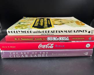 Collectible Pop Culture Books Featuring Hardback Coca Cola Girls And The Cigar Label