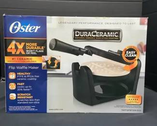 Brand New Oster DuraCeramic Belgian Waffle Maker