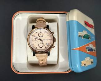 Fossil Womens Original Boyfriend Rose Gold Toned Watcg