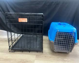 Medium Pet Crate And Small Carrier