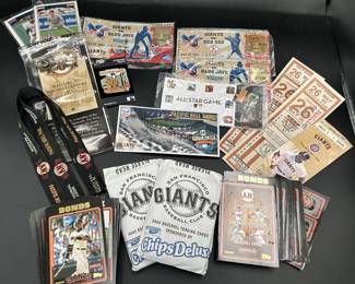 San Francisco Giants 2000s Memorabilia Tickets Pins Cards