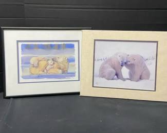 Polar Bears Print By Kim Drew Photograph By Bill Keay