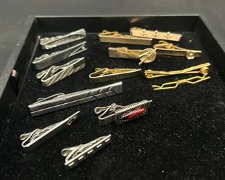 Vintage Tie Clips Featuring Swank Shields Speidel And Hickok
