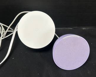 Google WiFi Device And Purple Echo Dot