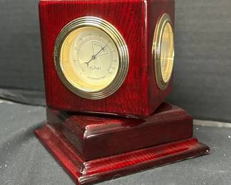 Wooden Swivel Tabletop Cube Clock The University Of Arizona
