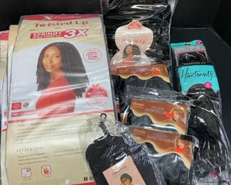 XPression Afro Twist 16 Locs Hair Extensions Satin Rollers