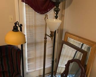 floor lamps, wall mirrors