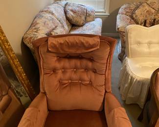 recliner, love seat, vanity chair