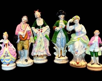 Six Porcelain Figurines