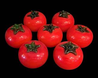 Hand Blown Glass Tomatoes