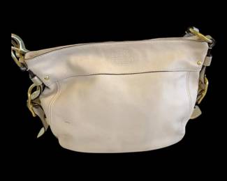 COACH Zoey White Leather Purse