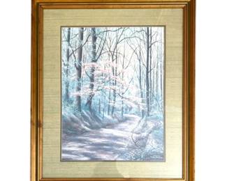 Framed Bob Harbor Hills Print By Calvin Maglinger 24x29 