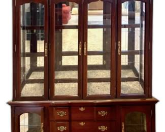 TwoPiece Light Up China Cabinet