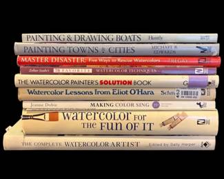 Stack Of Water Color Books