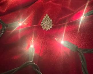 03 Stunning 14k Cluster Vintage Diamond Ring