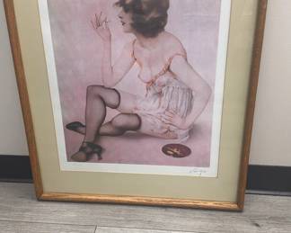 Signed Numbered Smoke Dreams Print By Alberto Vargas