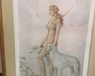 Sign Numbered Print By Alberto Vargas