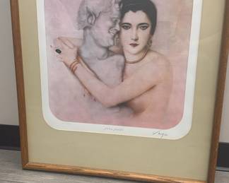 Signed Numbered Nita Naldi Print by Alberto Vargas.