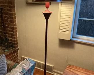 2 tole floor lamps