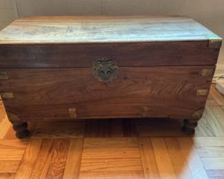 Old made in Hong Kong wood trunk.