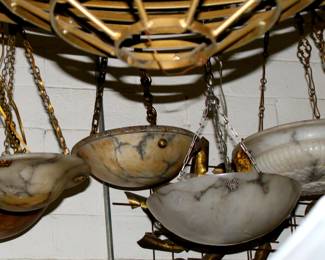 alabaster chandeliers 