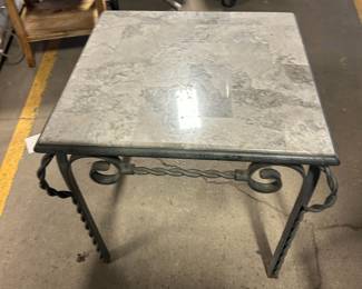 steel and ceramic side table