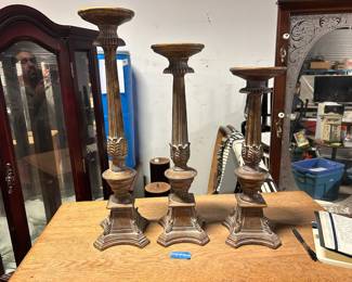 teared candle holders