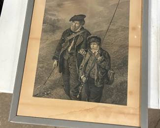 signed fisherman art