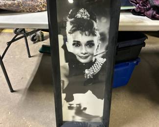 Audrey Hepburn framed poster