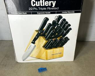 knife set with block