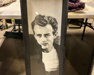 James Dean framed poster