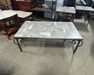 steel and ceramic coffee table