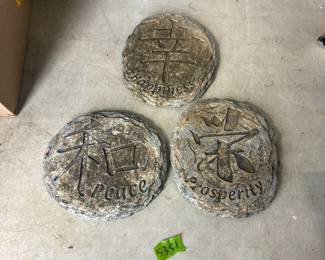 peaceful flat stones