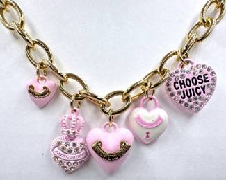 2000s Juicy Couture Heart Charm Necklace On Heavy Chain
Lot #: 32