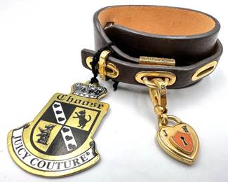 New With Tags 2000s Juicy Couture Leather Bracelet With Heart Lock, Retailed For $65
Lot #: 31