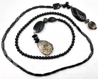 Wrap Around Necklace With Natural Stones, Over 40 Inches Long
Lot #: 78