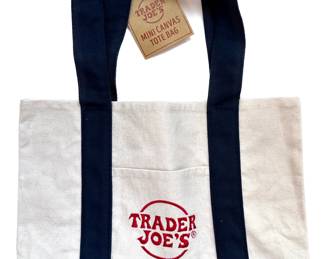 2 New With Tags Trader Joe's Canvas Mini Canvas Tote Bags In Blue
Lot #: 66