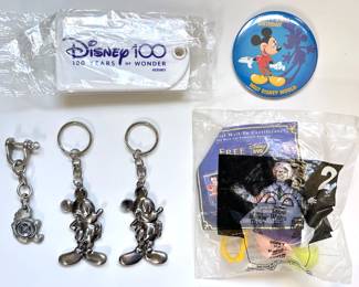 Vintage Disney Mickey Mouse Keychains, Button, Dopey Dwarf McDonald's Prize, Pooh Compass & More
Lot #: 71