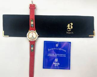 New Jacques Du Manoir Switzerland Swiss Watch With Branded Felt Bag & Original Paperwork
Lot #: 30