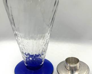 Crystal & Cobalt Glass Cocktail Shaker
Lot #: 20