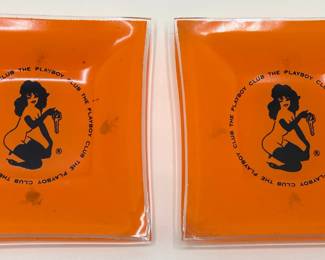 Pair Vintage 1960s The Playboy Club Glass Ashtray Trinket Dishes
Lot #: 37