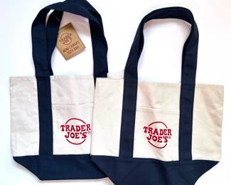 2 New With Tags Trader Joe's Canvas Mini Canvas Tote Bags In Blue
Lot #: 66