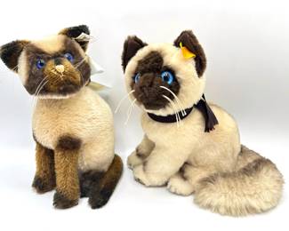 2 Vintage Steiff Stuffed Siamese Cats From Germany
Lot #: 137