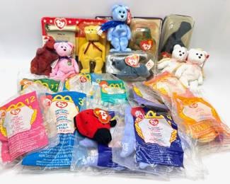 20 Mini Ty Beanie Babies With Tags Including McDonald's Happy Meal Prizes
Lot #: 136