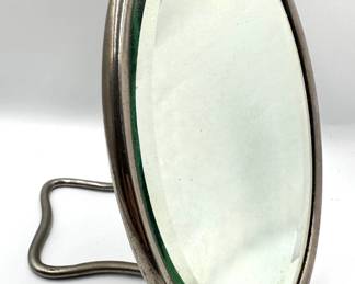 Vintage San-o-la Antique Metal Travel Mirror To Hang Or Stand
Lot #: 95