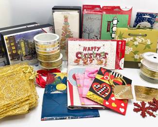 Christmas Cards, Gift Bags, Ribbon & More
Lot #: 83