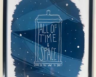 Dr. Who TARDIS Small Art Print By Crysta Bell, Signed & Framed
Lot #: 135