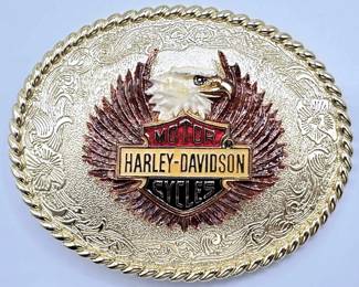 Vintage 1978 Harley Davidson Motorcycles Eagle Belt Buckle By Raintree
Lot #: 70