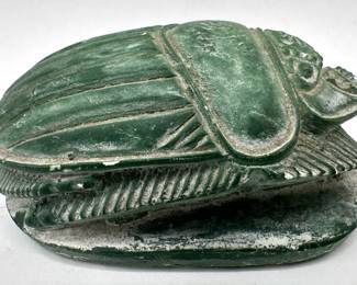 Vintage Carved Stone Scarab Beetle, Egyptian Protection Against Evil
Lot #: 123