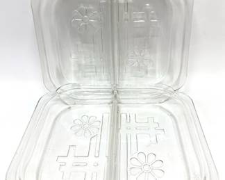 Pair Vintage Glass Divided Relish Trays With Daisy Pattern
Lot #: 102